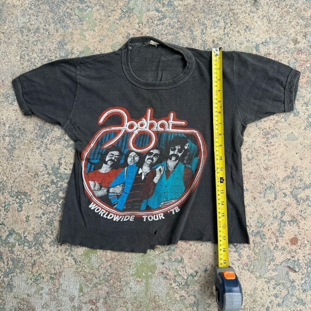 Rare 1978 Robot Worldwide Tour Thrashed Vintage Cropped Band Shirt